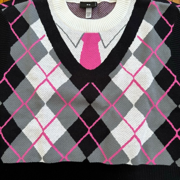 LAZY OAF G.E.M Shirt & Tie Sweater Vest, SIZE 20 (UK 24) - Picture 5 of 6